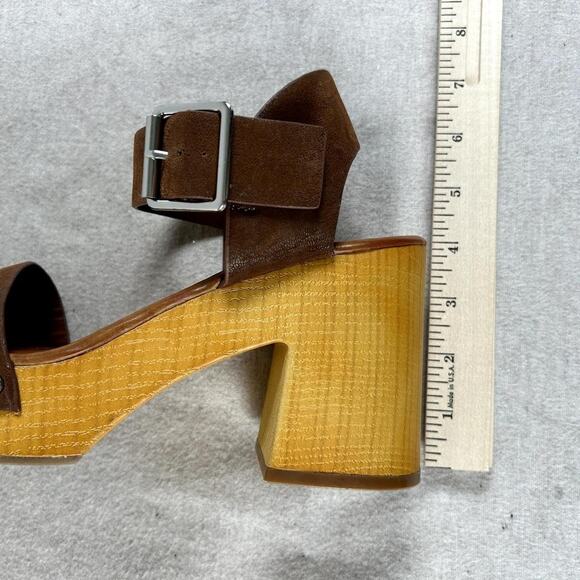 Mia Womens Platform Sandals Size 7.5M Chunky Sabrinda Faux Leather Straps Clogs - Picture 11 of 11